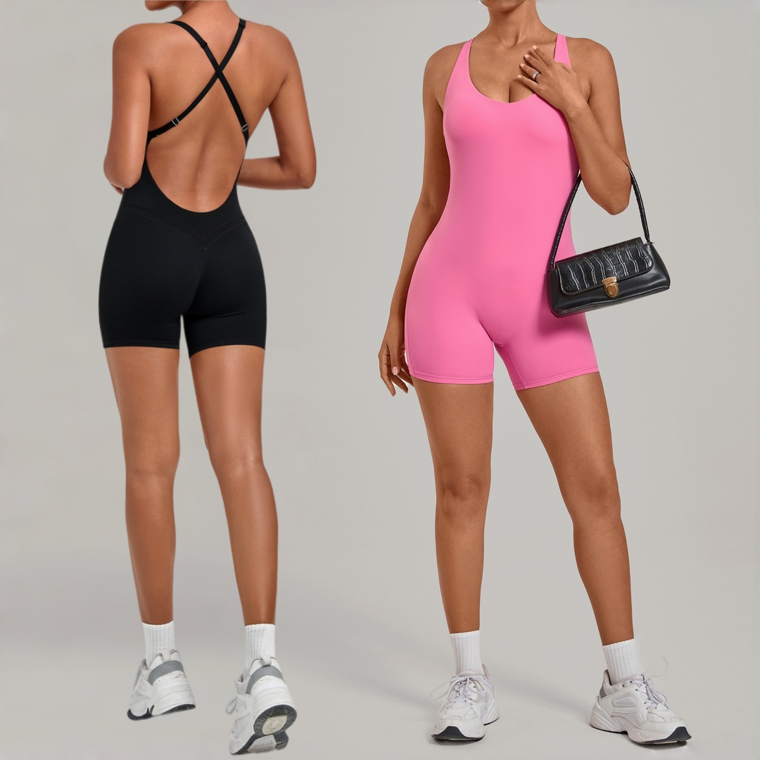 Pilates Yoga One - Jumpsuit Yoga Seamless Wanita, Olahraga Fitness,