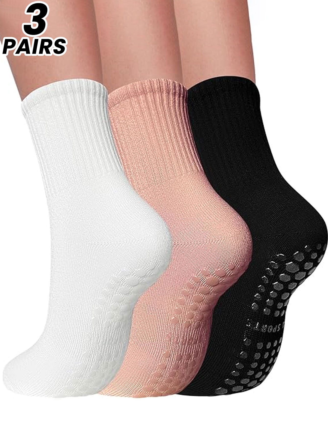 Medias Para Pilates Y Yoga - 3 pasang kaus kaki yoga profesional