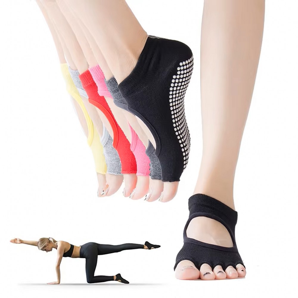 Medias Para Pilates Y Yoga - Kaus Kaki Yoga Tanpa Punggung dengan