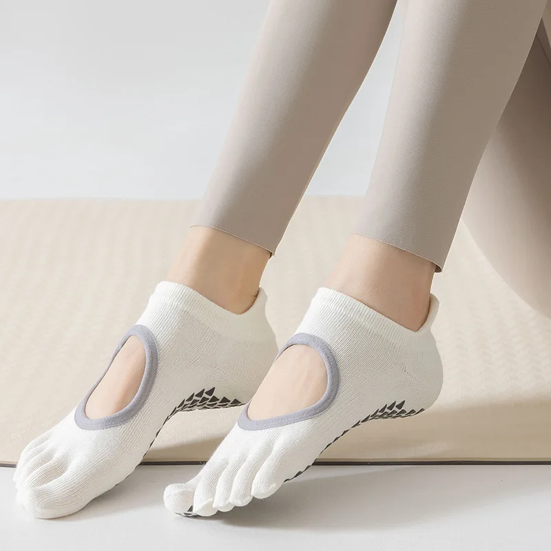 Kaus Kaki Yoga Lima Jari Wanit - Medias Para Pilates Y Yoga ulasan dan harga