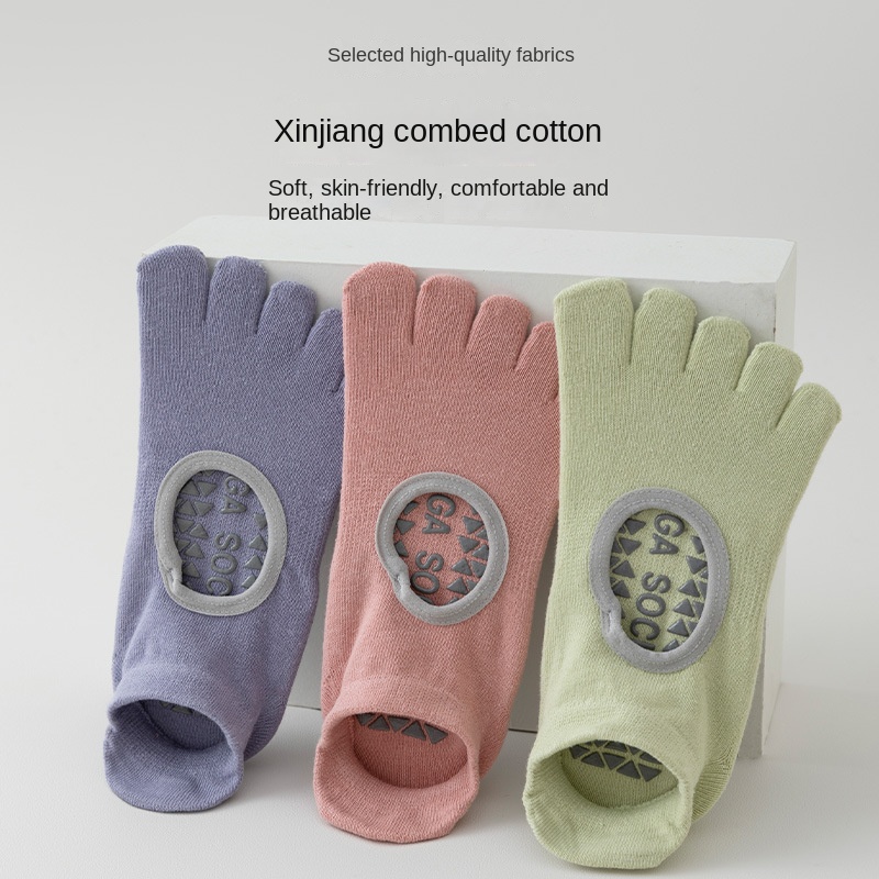 Kaus Kaki Yoga Lima Jari Wanit - Medias Para Pilates Y Yoga ulasan dan harga
